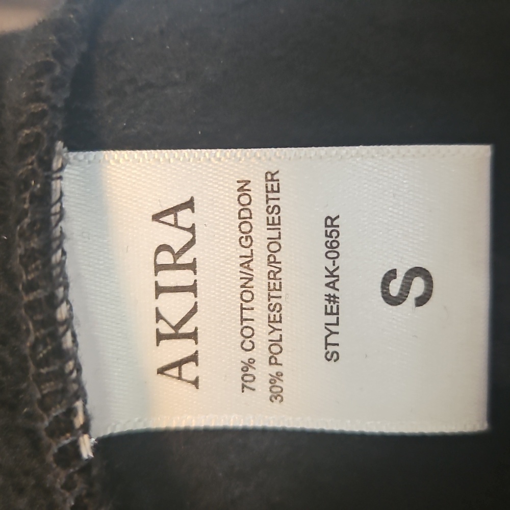 Akira Black and Silver Striped Leggings...size S..inseam 27 - Picture 5 of 6